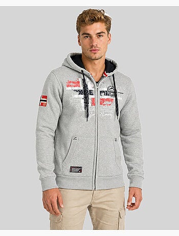 Sweat zippé à capuche gutta – geographical norway
