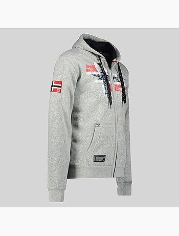 Sweat zippé à capuche gutta – geographical norway
