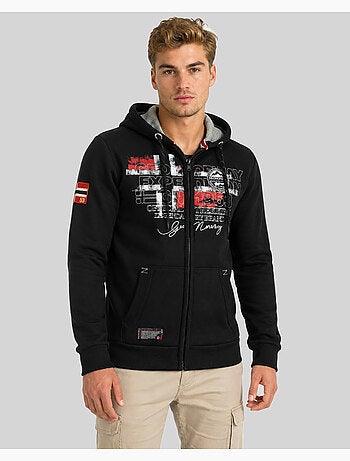 Sweat zippé à capuche gutta – geographical norway