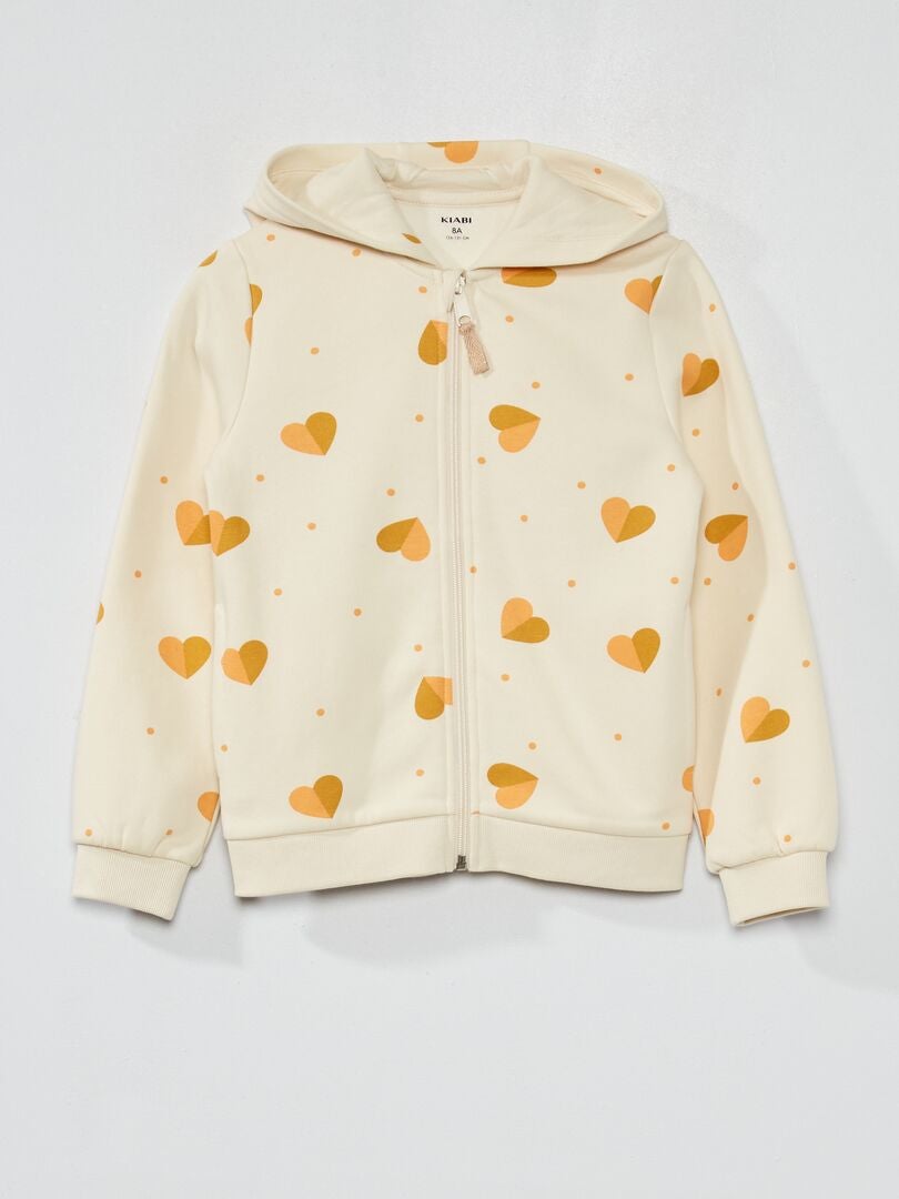 Sweat Zippé Joules Fille 7-8 Ans - Gris Avec étoiles, Capuche, Parfait état