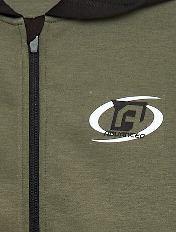 Sweat zippé à capuche