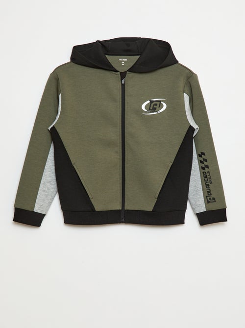 Sweat zippé à capuche - Kiabi