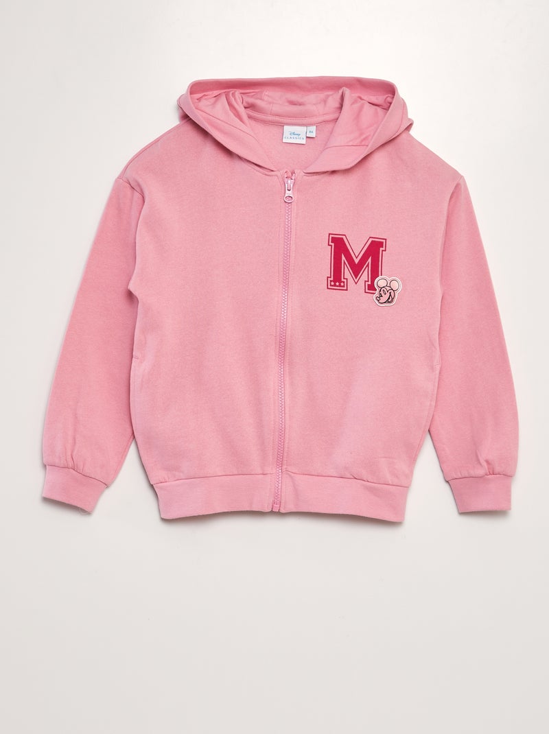 Sweat zippé à capuche 'Mickey' de 'Disney' Rose - Kiabi