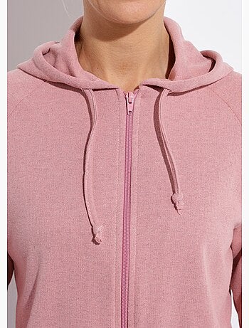 Sweat zippé à capuche molleton gratté - Afibel