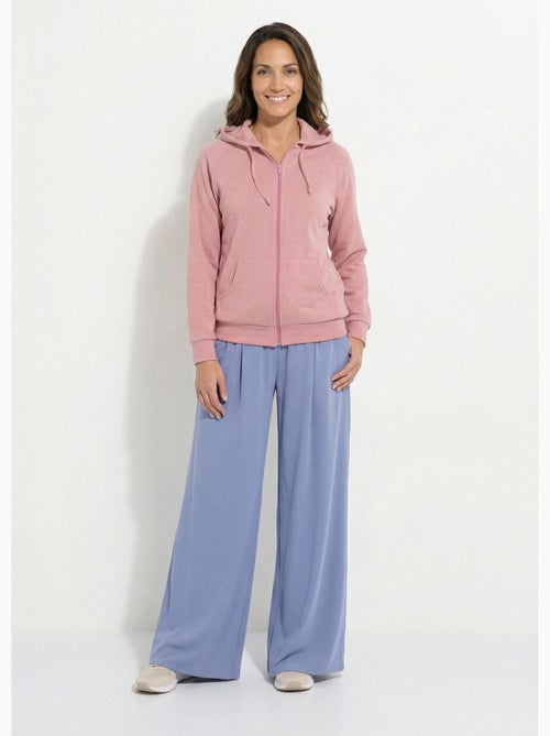 Sweat zippé à capuche molleton gratté - Afibel - Kiabi