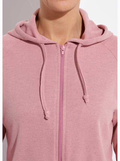 Sweat zippé à capuche molleton gratté - Afibel - Kiabi