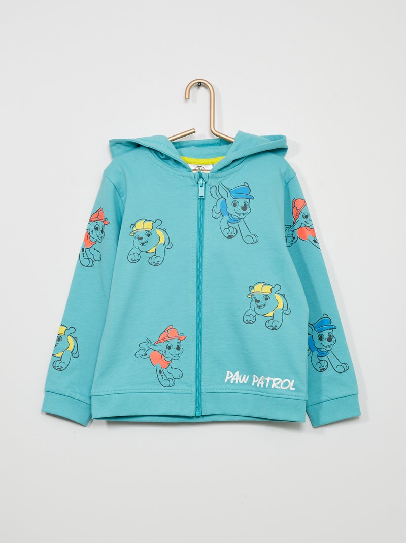 Sweat zippé à capuche 'Pat'Patrouille' bleu - Kiabi