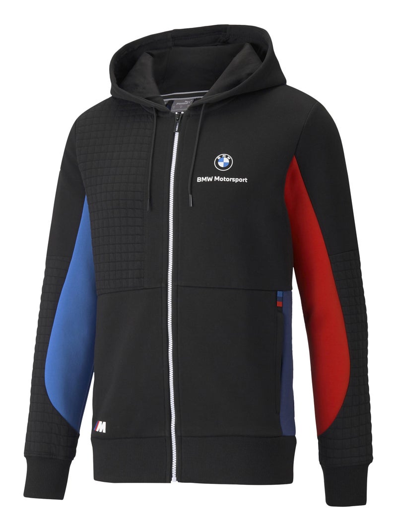 Sweat Zippé à Capuche Puma BMW MMS Full Bleu - Kiabi