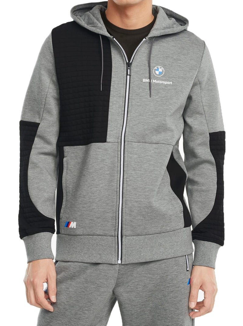 Sweat Zippé à Capuche Puma BMW MMS Full Gris - Kiabi
