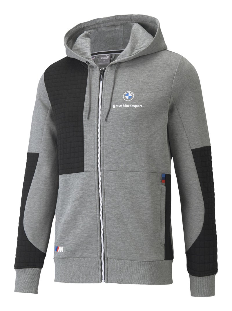 Sweat Zippé à Capuche Puma BMW MMS Full Gris - Kiabi