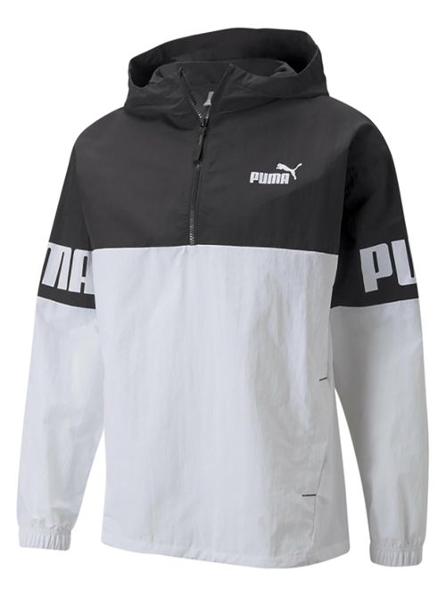Sweat Zippé à Capuche Puma Power 1 2 Zip Windbreaker - Kiabi