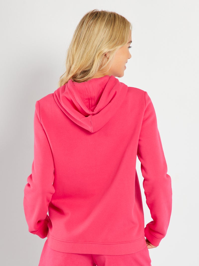 Sweat à Capuche Octobre Rose Unisexe - Motif Ruban Papillon, Sensibilisation Cancer Du Sein, Taille Grande