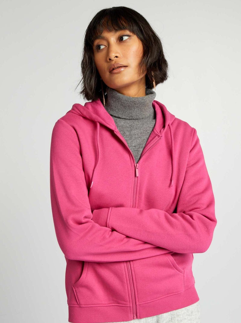 Sweat à Capuche Zippé Rugby Mequo Stade Français Rose 2025/2026 - Kappa