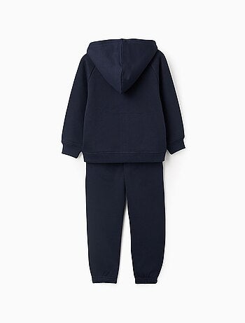 Sweat zippé à capuche + T-shirt + pantalon