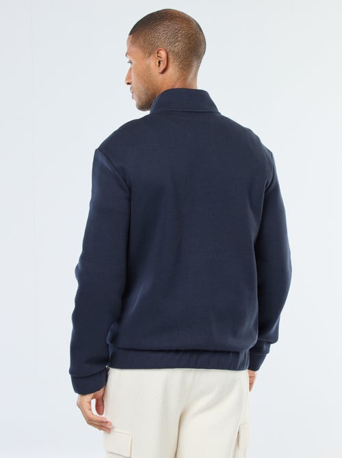 Sweat zippé à col montant - Kiabi