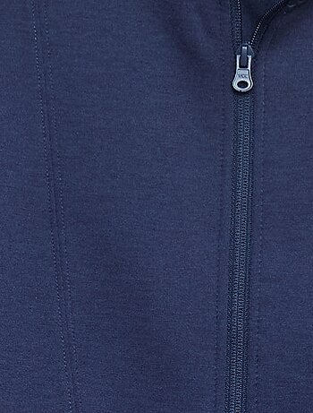 Sweat zippé à col montant