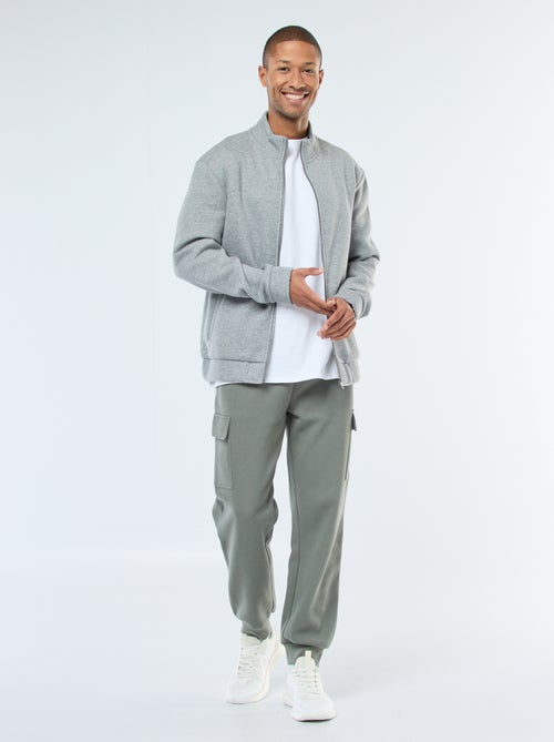 Sweat zippé à col montant - Kiabi