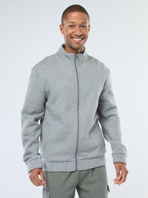 Sweat zippé à col montant - Kiabi
