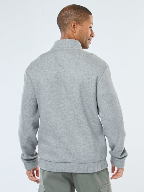 Sweat zippé à col montant - Kiabi