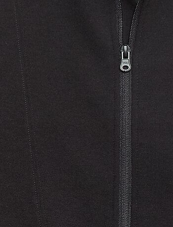 Sweat zippé à col montant