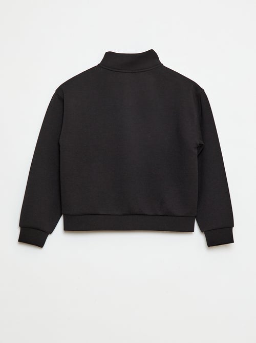 Sweat zippé à col montant - Kiabi