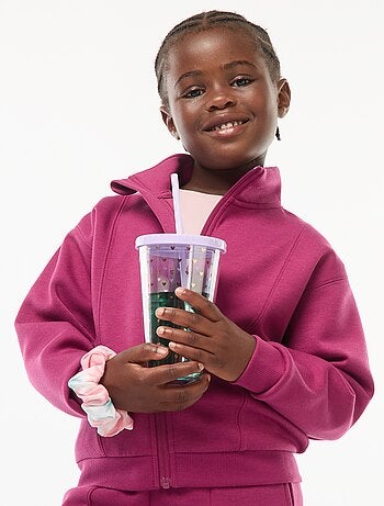 Sweat zippé à col montant