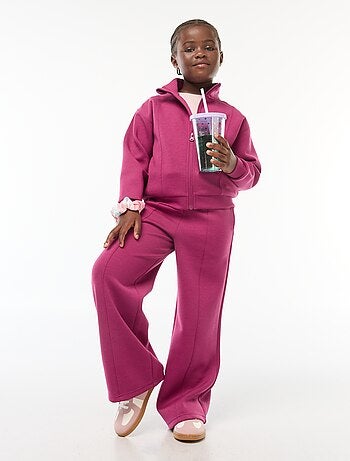 Sweat zippé à col montant