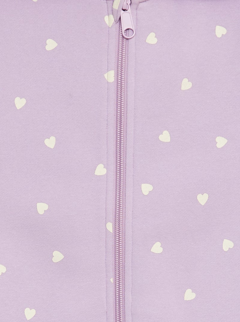 Gilet Matelassé Kerrits Fille - Violet Imprimé Cheval - Taille M - Équitation - Occasion