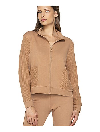 Sweat zippé à manches longues Sweetened
