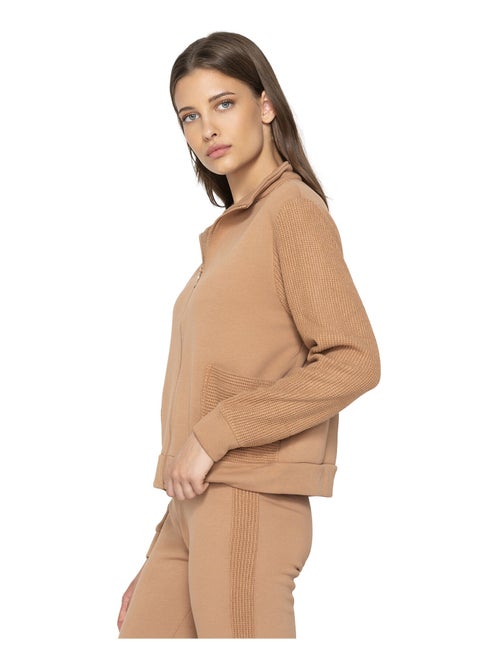 Sweat zippé à manches longues Sweetened - Kiabi Sweat zippé à manches longues Sweetened - Kiabi
