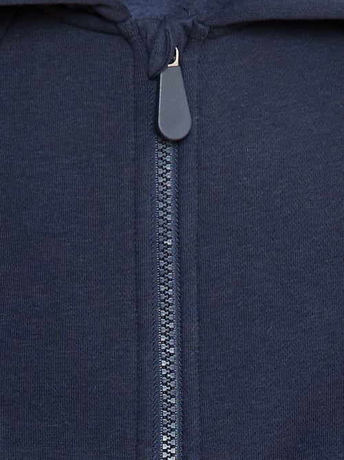 Sweat zippé aimanté à capuche - collection facile à enfiler - Kiabi