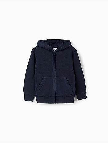 Sweat zippé avec capuche et poches