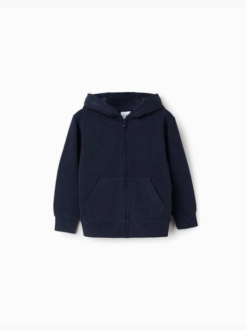 Sweat zippé avec capuche et poches - Kiabi Sweat zippé avec capuche et poches - Kiabi