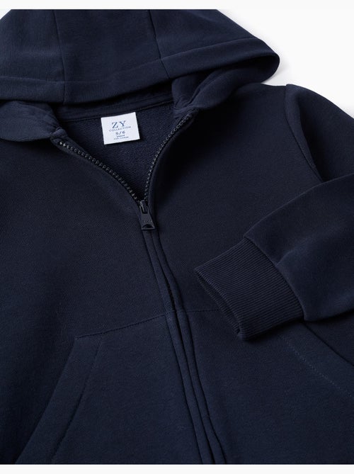 Sweat zippé avec capuche et poches - Kiabi Sweat zippé avec capuche et poches - Kiabi