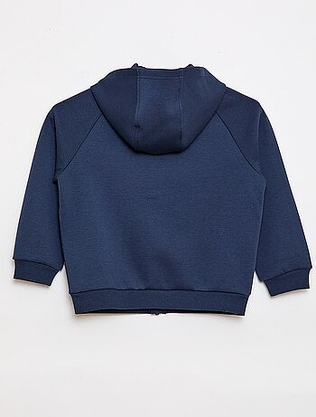 Sweat zippé avec col capuche - collection facile à enfiler