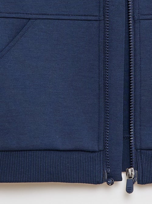Sweat zippé avec col capuche - collection facile à enfiler - Kiabi