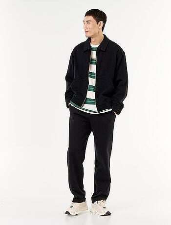 Sweat zippé avec col chemise
