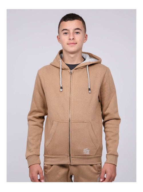 Sweat zippé capuche WAMIN garçon - Kiabi