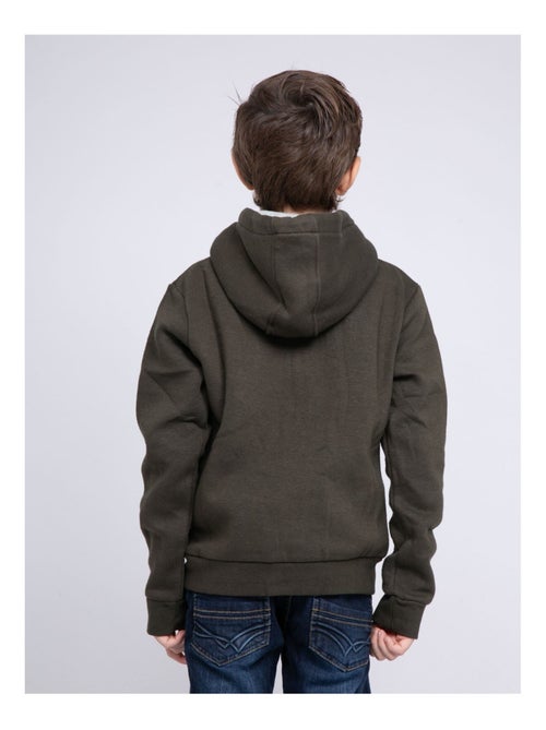 Sweat zippé capuche WAMIN garçon - Kiabi