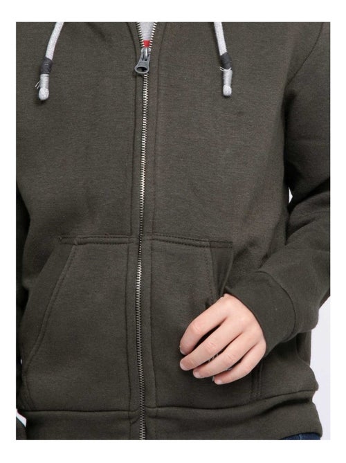 Sweat zippé capuche WAMIN garçon - Kiabi