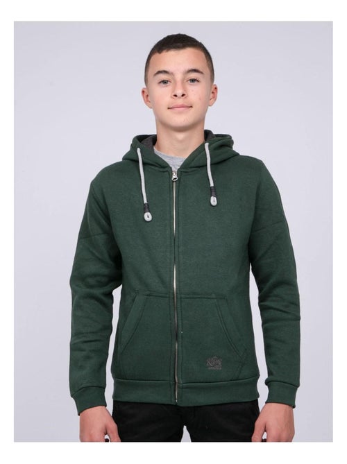Sweat zippé capuche WAMIN garçon - Kiabi