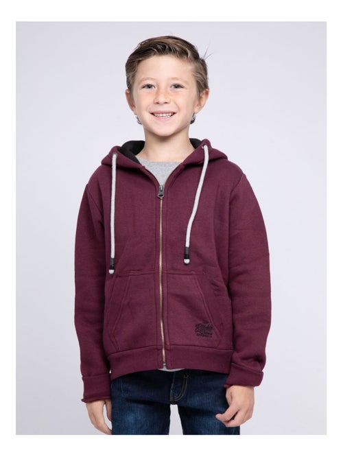 Sweat zippé capuche WAMIN garçon - Kiabi