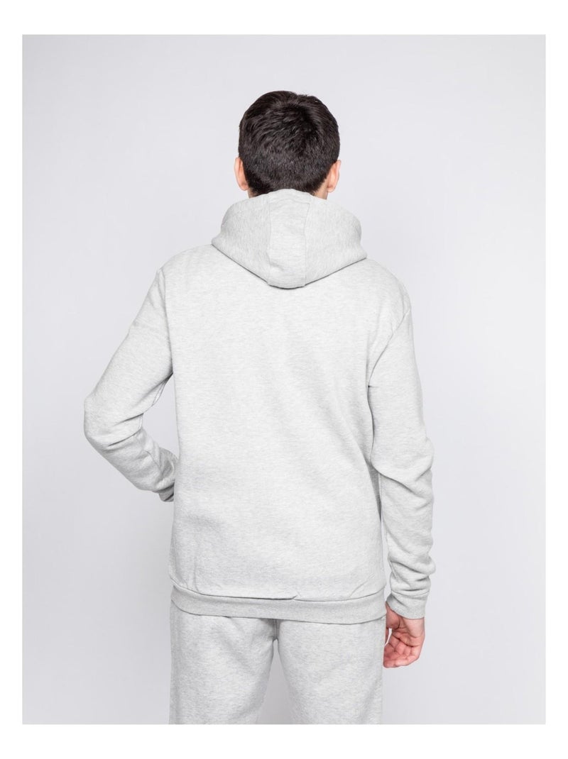 Sweat zippé capuche WAMIN Gris clair - Kiabi