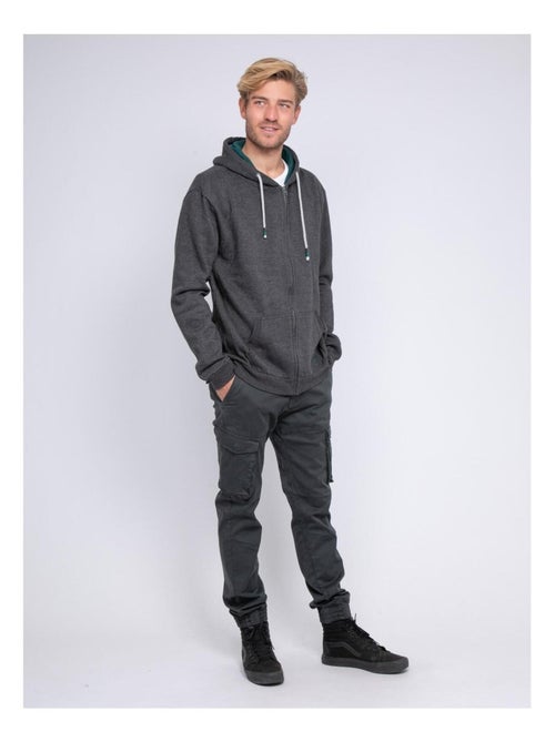 Sweat zippé capuche WAMIN - Kiabi