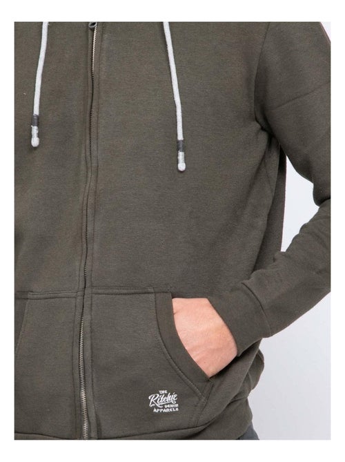 Sweat zippé capuche WAMIN - Kiabi