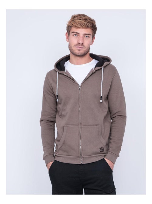 Sweat zippé capuche WAMIN - Kiabi