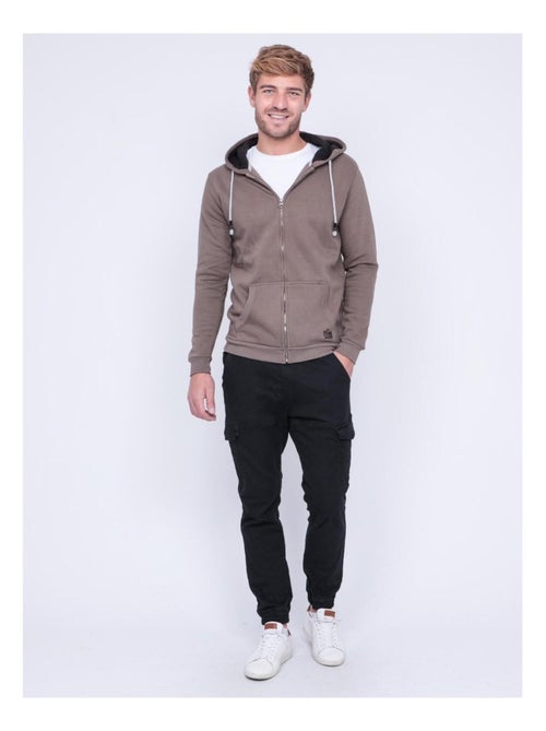 Sweat zippé capuche WAMIN - Kiabi