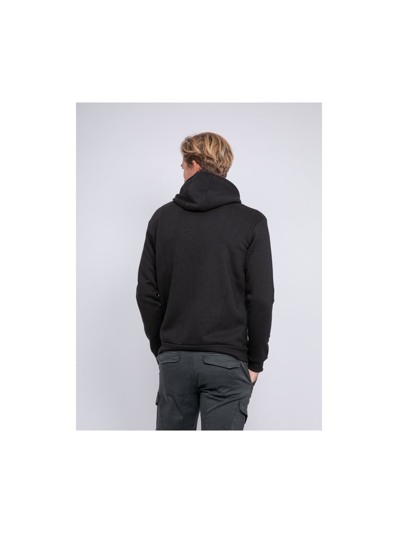 Sweat zippé capuche WAMIN Noir - Kiabi