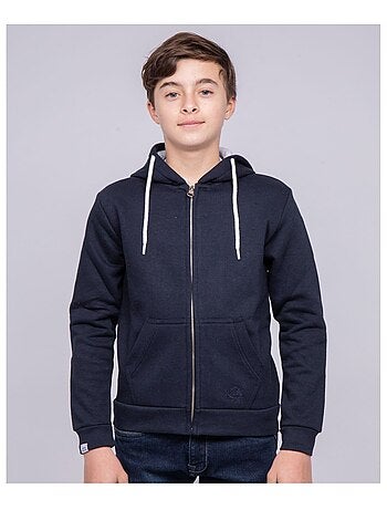 Sweat zippé capuche WAMS garçon