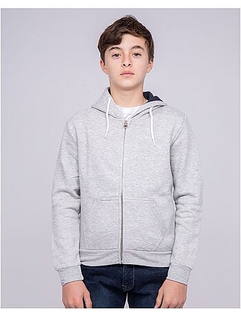 Sweat zippé capuche WAMS garçon